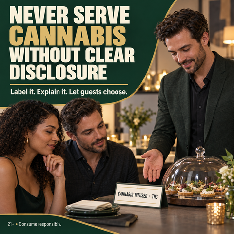 never serve cannabis without clear disclosure 480x480